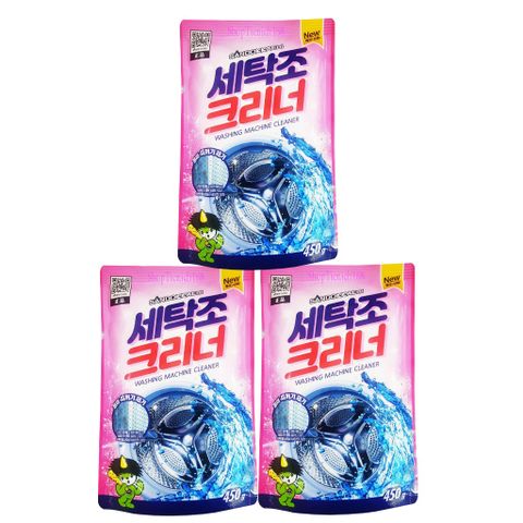 Bộ 2 Gói Bột Tẩy Vệ Sinh Lồng Máy Giặt 450g Hàn Quốc Sandokkaebi - Giúp Loại Bỏ Cặn Bẩn và Khử Mùi Hôi Máy Giặt