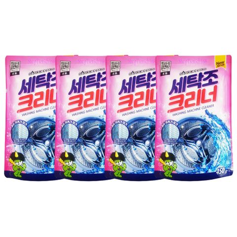 Bộ 2 Gói Bột Tẩy Vệ Sinh Lồng Máy Giặt 450g Hàn Quốc Sandokkaebi - Giúp Loại Bỏ Cặn Bẩn và Khử Mùi Hôi Máy Giặt