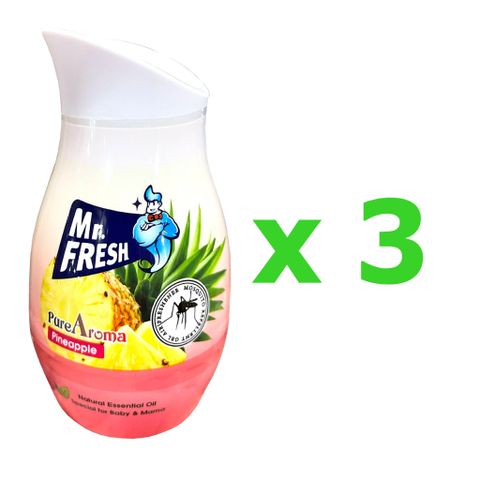 Bộ 3 hộp sáp thơm phòng đuổi muỗi 200g Mr.fresh nhiều hương 376811