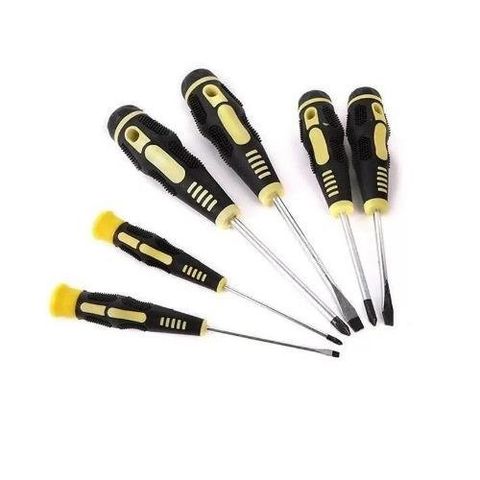 Bộ 6 Tua Vít Cao Cấp TI336 Vàng - Dụng Cụ Sửa Chữa Đồ Dùng Gia Đình, Chất Liệu Bền, Tay Cầm Chống Trượt