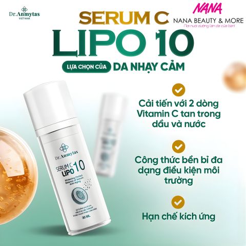 Tinh Chất Vitamin C Lipo 10 Dr.Anmytas - Serum Làm Sáng, Chống Oxy Hóa, Dưỡng Ẩm Da Nhạy Cảm - 30ml
