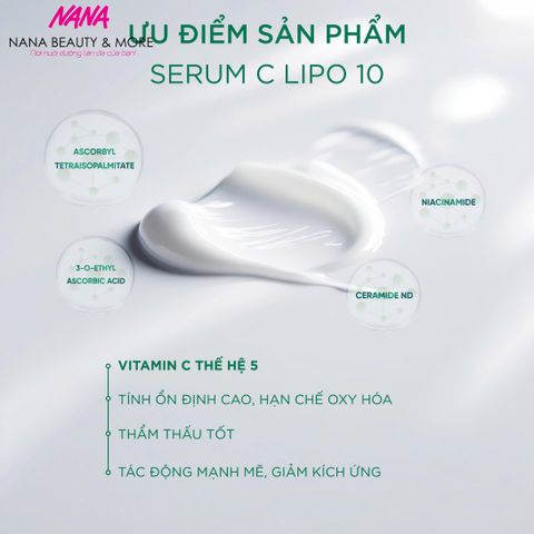 Tinh Chất Vitamin C Lipo 10 Dr.Anmytas - Serum Làm Sáng, Chống Oxy Hóa, Dưỡng Ẩm Da Nhạy Cảm - 30ml