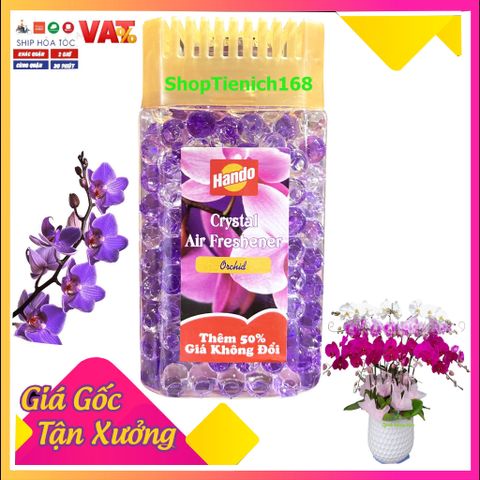 Bộ 4 Sáp Thơm Hando 150g - Khử Mùi Cao Cấp (Hương Rose, Nhài Xanh, Charming, Lan Tím) - Trang Trí Nhà Cửa An Toàn