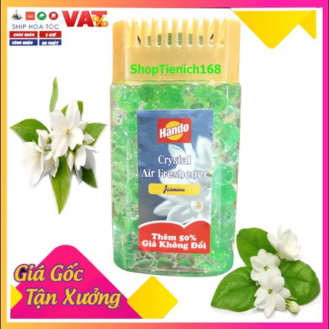 Bộ 4 Sáp Thơm Hando 150g - Khử Mùi Cao Cấp (Hương Rose, Nhài Xanh, Charming, Lan Tím) - Trang Trí Nhà Cửa An Toàn