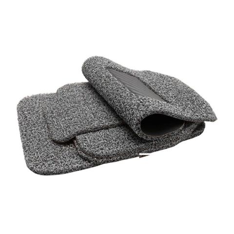 Bộ thảm lót sàn ô tô cao cấp 4-5 chỗ siêu sạch Nâu/Xám - Chất liệu cao su mềm mại, dễ vệ sinh, giữ xe luôn mới mẻ