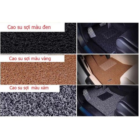 Bộ thảm lót sàn ô tô cao cấp 4-5 chỗ siêu sạch Nâu/Xám - Chất liệu cao su mềm mại, dễ vệ sinh, giữ xe luôn mới mẻ