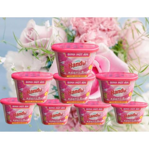 Bộ 8 Bình Hút Ẩm Khử Mùi Hando Lavender 450ml - Giải Pháp Chống Ẩm Mốc Hiệu Quả Cho Nhà Ở Việt Nam