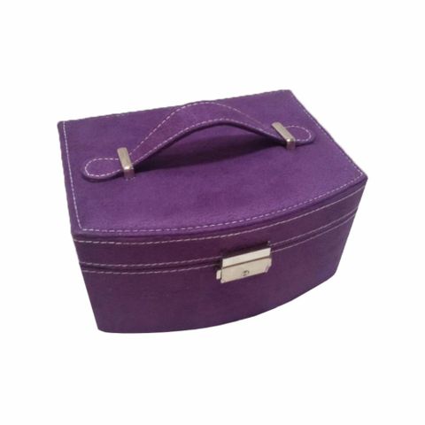 Hộp đựng trang sức nhung lớn TI757 - Thiết kế thời trang với 2 ngăn xếp, gương tiện dụng, bảo quản nhẫn, vòng tay, hoa tai an toàn và gọn gàng.