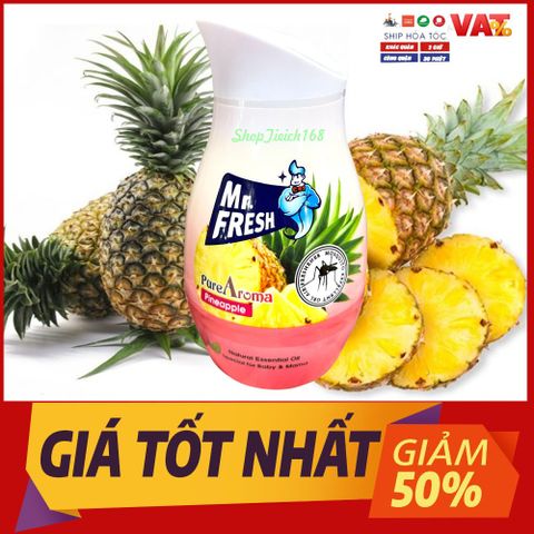Sáp Thơm Đuổi Muỗi Mr.fresh Hương Dứa 200g - Khử Mùi, Thư Giãn, An Toàn Cho Gia Đình, Sản Phẩm Thiên Nhiên Hàn Quốc