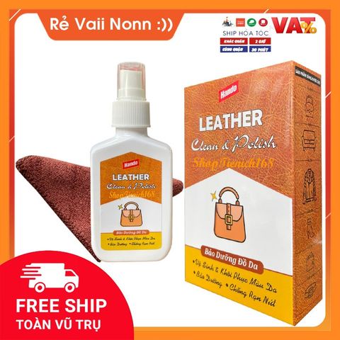 Chai Bảo Dưỡng Đánh Bóng Xóa Vết Xước Da Hando 120ml - Duy Trì Độ Bóng, Chống Nấm Mốc, Dễ Sử Dụng Cho Giày, Túi Xách, Áo Khoác
