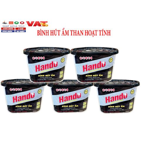 Bình Hút Ẩm Khử Mùi Nấm Mốc Than Hoạt Tính Hando 450ml - Giải Pháp Chống Ẩm Mốc Cho Tủ Đồ Và Không Gian Sống