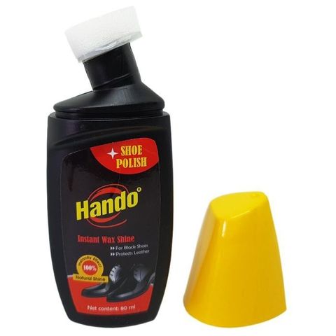 Xi Nước Đánh Giày Da HANDO 80ml - Phục Hồi Vết Xước, Bảo Vệ Chống Thấm, Sáng Bóng Thoải Mái Tại Nhà