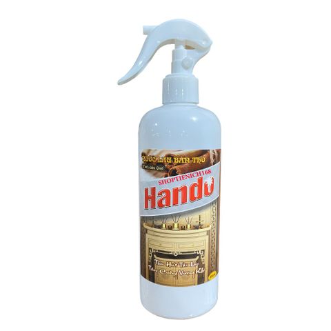 Nước Lau Bàn Thờ Phong Thủy Hando 500ml Hương Quế - Sạch Sẽ, An Toàn, Giúp Hút Tài Lộc May Mắn Cả Năm