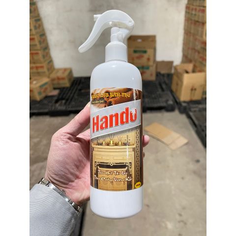 Nước Lau Bàn Thờ Phong Thủy Hando 500ml Hương Quế - Sạch Sẽ, An Toàn, Giúp Hút Tài Lộc May Mắn Cả Năm