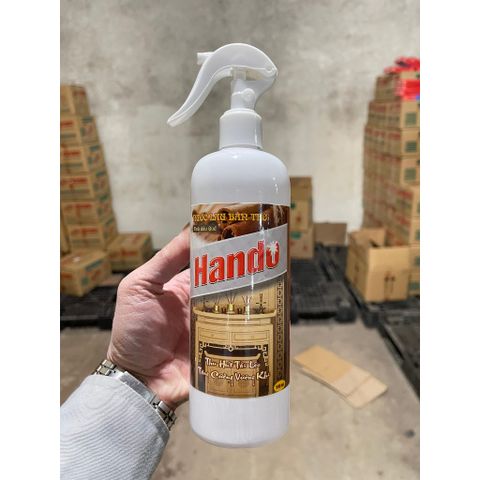 Nước Lau Bàn Thờ Phong Thủy Hando 500ml Hương Quế - Sạch Sẽ, An Toàn, Giúp Hút Tài Lộc May Mắn Cả Năm