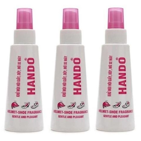 Chai Xịt Khử Mùi Hôi Giày Dép & Mũ Bảo Hiểm Hando 120ml - Diệt Khuẩn & Tạo Hương Thơm An Toàn, Tiện Dụng