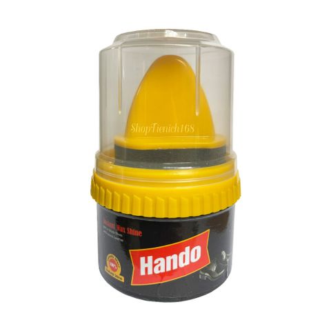 Xi Kem Dưỡng Bóng Đồ Da 60G Hando - Phục Hồi Vết Nứt, Bảo Dưỡng Giày Túi Xách, Đồ Da Chống Thấm Nước Màu Đen