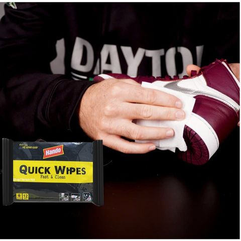 Gói Khăn Lau Vệ Sinh Giày Nhanh Quick Wipes HANDO 12-30 Tờ Siêu tiện dụng 377123