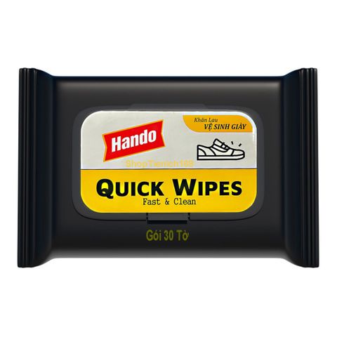 Gói Khăn Lau Vệ Sinh Giày Nhanh Quick Wipes HANDO 12-30 Tờ Siêu tiện dụng 377123