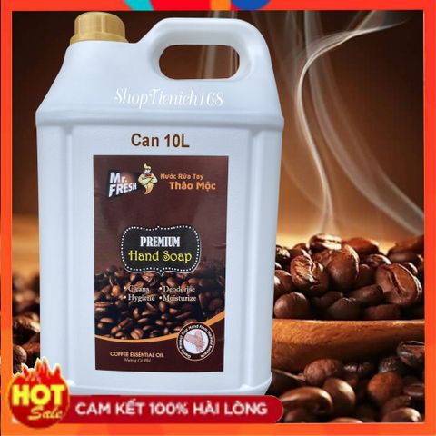 Nước Rửa Tay Khử Mùi Mr.Fresh 10L - Sạch Khuẩn, Dưỡng Ẩm, Thích Hợp Cho Nhà Hàng, Khách Sạn, Trường Học, Bệnh Viện