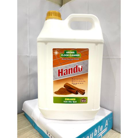 Nước thơm lau sàn Hando 10L Hương Quế - An toàn, diệt khuẩn, tạo không gian sạch sẽ cho nhà hàng, khách sạn, vệ sinh công nghiệp