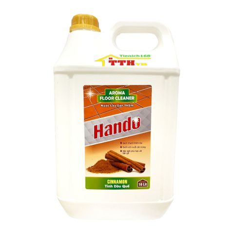 Nước thơm lau sàn Hando 10L Hương Quế - An toàn, diệt khuẩn, tạo không gian sạch sẽ cho nhà hàng, khách sạn, vệ sinh công nghiệp