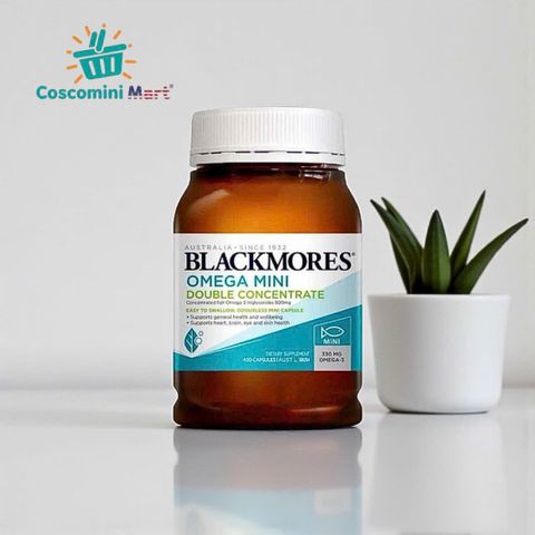Viên Dầu Cá Blackmores Mini Caps 400 Viên - Omega 3 Chiết Xuất Từ Cá Tự Nhiên, Bảo Vệ Tim Mạch, Thị Lực, Tinh Thần và Sắc Đẹp