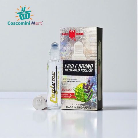 Dầu Gió Trắng Lăn 8ml - Hỗ Trợ Giảm Đau Đầu, Đau Cơ, Căng Thẳng Với Hương Oải Hương Thư Giãn