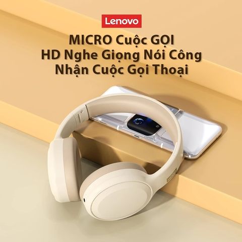 Tai Nghe Bluetooth 5.1 Lenovo Thinkplus TH30 - Giảm Tiếng Ồn, Âm Thanh 3D, Tai Nghe Gaming Có Mic, Thời Gian Chơi 7 Giờ