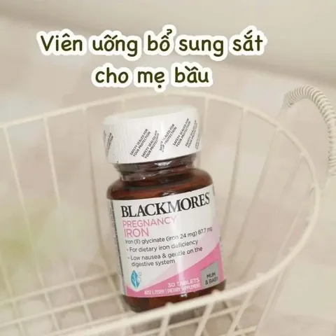 Viên bổ sung sắt Blackmores Pregnancy Iron 30 viên - Hỗ trợ sức khỏe mẹ bầu, giảm mệt mỏi, an toàn, dễ nuốt