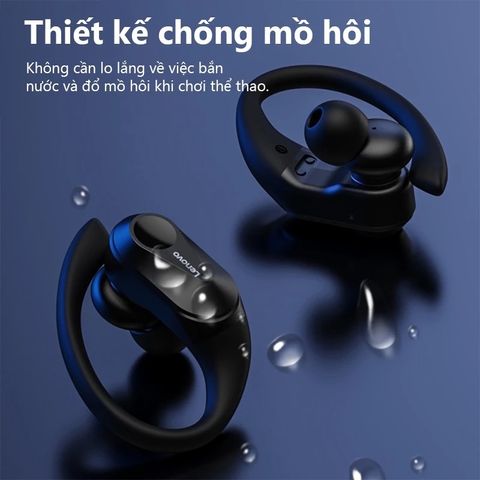 Tai Nghe Bluetooth Lenovo Thinkplus LP75 V5.3 - Tai Nghe Thể Thao Chống Nước HiFi Stereo Không Dây, Thời Gian Nghe 28 Giờ