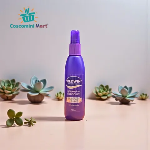 Xịt Khử Mùi Redwin Antiperspirant Aluminium Free Sport 150ml - Chiết Xuất Hoa Cúc La Mã & Phỉ, An Toàn Cho Da Nhạy Cảm
