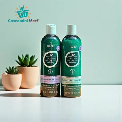 Dầu Gội Đầu Hask Tea Tree Oil & Rosemary Phục Hồi Tóc Hư Tổn 355ml - Chăm Sóc Tóc Chắc Khỏe và Mềm Mượt