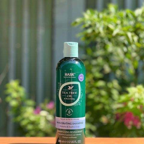 Combo Dầu Gội Xả Hask Tea Tree Oil & Rosemary 355ml - Phục Hồi Tóc Khô Hư Tổn, Dưỡng Ẩm, Làm Sạch Da Đầu