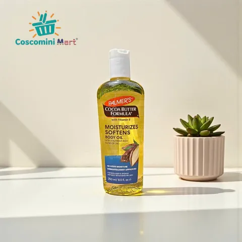 Dầu Dưỡng Ẩm Bơ Cacao và Vitamin E Palmer's Cocoa Butter Formula 250ml - Dưỡng Da Mềm Mại, Chống Oxy Hóa tự nhiên