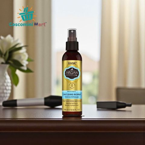 Xịt Dưỡng Tóc Hask 175ml - Phục Hồi Tóc Hư Tổn, Cung Cấp Độ Ẩm, Dưỡng Mượt, Không Cần Xả, Hương Thơm Dễ Chịu