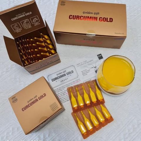 Tinh nghệ Nano Curcumin Gold 100 Tép/Hộp Hàn Quốc chính hãng