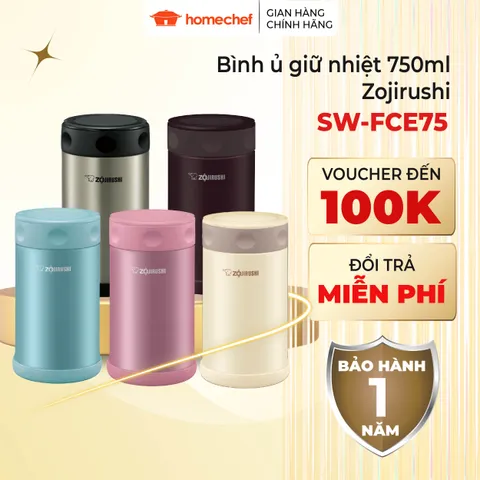 Hộp ủ, hộp đựng thức ăn giữ nhiệt Zojirushi 750ml SW-FCE75, bảo hành 1 năm