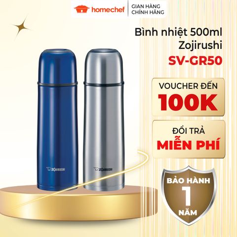 Bình giữ nhiệt Zojirushi SV-GR50-AA - 500ml, thiết kế tiện lợi giữ nóng lạnh hoàn hảo, phù hợp cho cà phê, trà và nước uống.