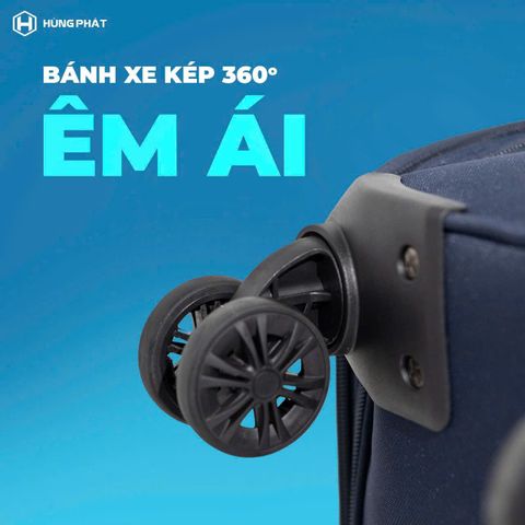 Vali vải cao cấp Hùng Phát 026 - Thiết kế thanh lịch, nhiều ngăn tiện dụng, khóa số bảo mật, bền đẹp cho công sở và du lịch - Nhiều kích thước và màu sắc