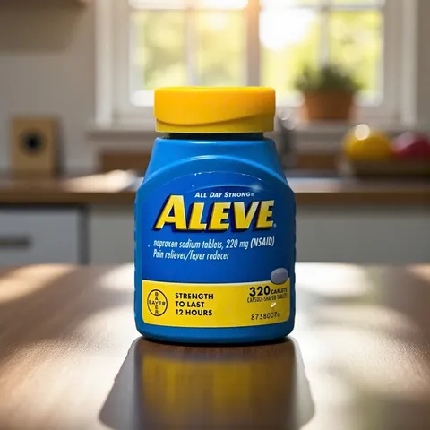 Viên uống giảm đau hạ sốt Aleve 220mg - Giảm đau đầu, đau cơ, đau khớp hiệu quả 12h - Hộp 320 viên tiện lợi