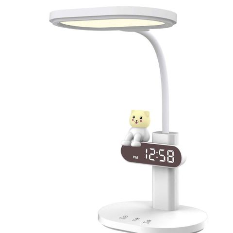 Đèn Bàn Chống Cận Thị Protex PR043L - Đèn LED 6W Điều Chỉnh Tự Nhiên Với Chức Năng Đồng Hồ, Nhiều Nhiệt Độ Màu êm Ái