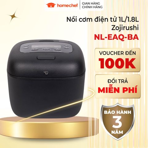 Nồi Cơm Điện Zojirushi Cao Tần NL-EAQ - Nấu Cơm Ngon, Giữ Ấm, Công Nghệ IH, Thiết Kế Sang Trọng, Bảo Hành 3 Năm Nhật Bản