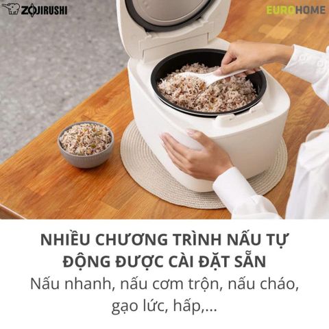 Nồi Cơm Điện Zojirushi Cao Tần NL-EAQ - Nấu Cơm Ngon, Giữ Ấm, Công Nghệ IH, Thiết Kế Sang Trọng, Bảo Hành 3 Năm Nhật Bản