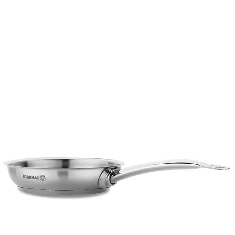 Chảo Inox Korkmaz Proline 24cm 1.8L - Dùng cho Bếp Từ, Chất Liệu 18/10 Cao Cấp, Bền Bỉ, Dễ Dàng Vệ Sinh - Made in Turkey