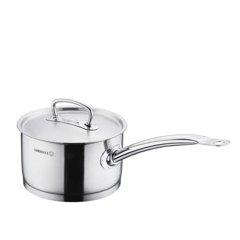 Quánh Inox 18/10 Korkmaz Proline 2L - 16cm, Có Nắp, Dùng Cho Bếp Từ, Chất Liệu Bền Bỉ, Sản Xuất Tại Thổ Nhĩ Kỳ