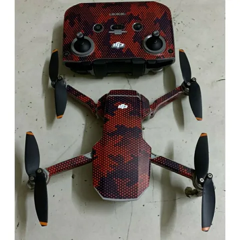 Tem Dán Skin Mavic Mini 2 - Camo Đỏ Đen 3D Chống Nước Bền Bỉ, Phụ Kiện Máy Bay Điều Khiển từ Xa - Bảo Hành Trọn Đời