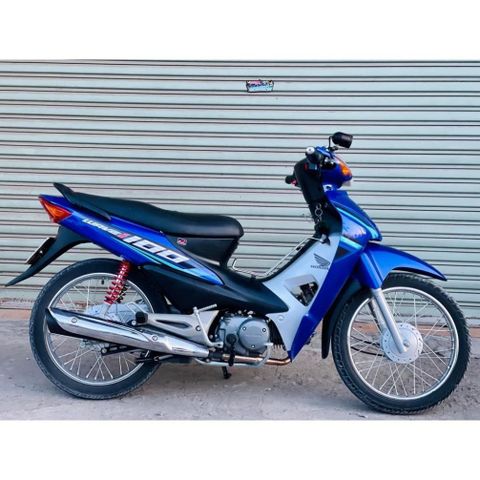 Tem Dán 3 Lớp Cao Cấp Wave 100 Đen Xanh - Decal Bóng Bền Màu Trang Trí Ô Tô, Xe Máy, Chống Nước, Bảo Hành Trọn Đời