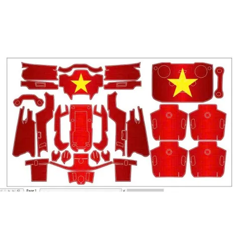 Tem Dán Skin Cho Mavic Air 2 & Air 2S - Cờ Đỏ Sao Vàng Chống Nước Bền Đẹp, Trang Trí Độc Đáo, Bảo Hành Trọn Đời