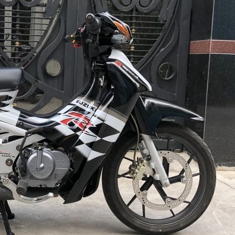 Tem Dán Xe Máy Suzuki Satria 2000 Xám Đen - Tem 3 Lớp Chống Nước Cao Cấp, Bảo Hành Trọn Đời, Họa Tiết Đặc Sắc